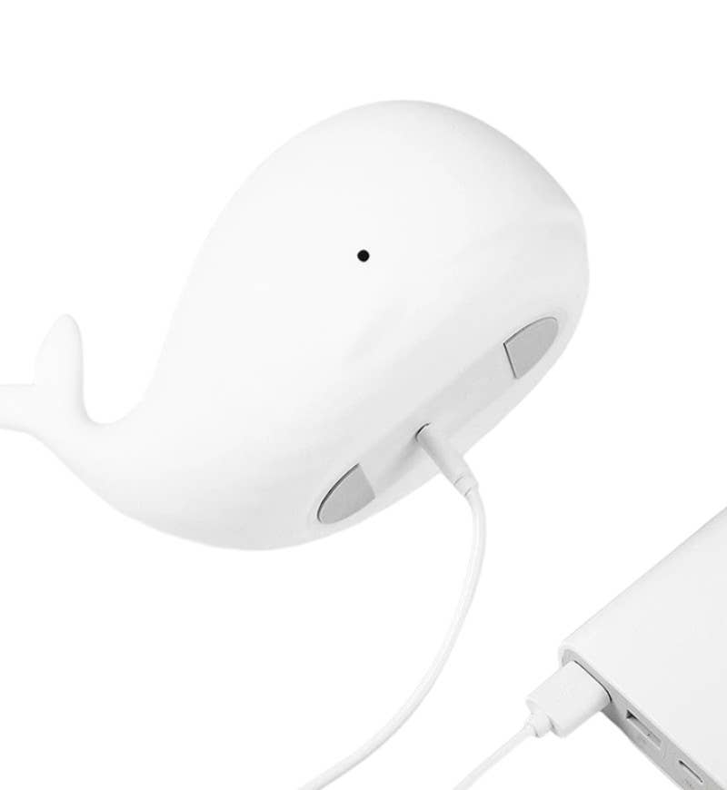 Puha szilikon bálna éjszakai fény újratölthető