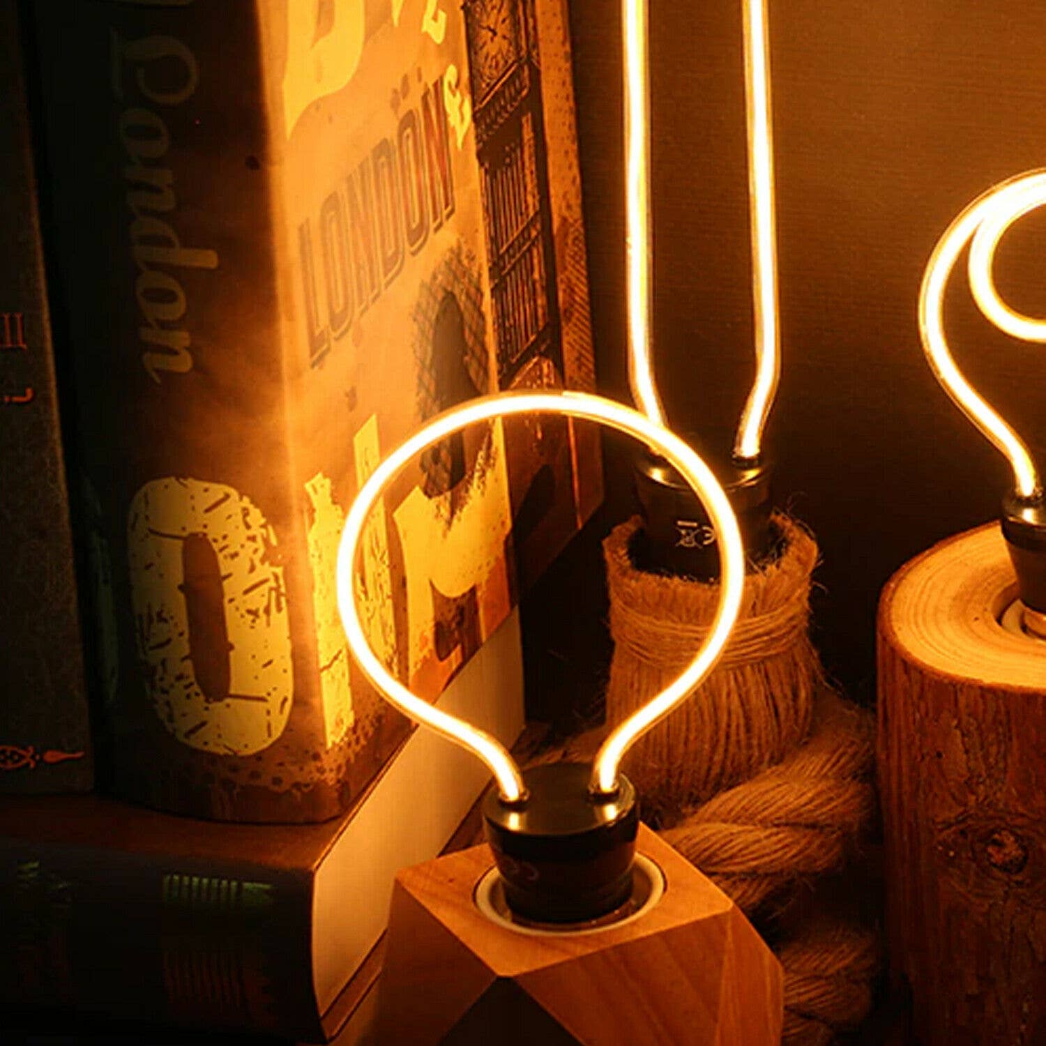 Vintage LED izzószál dekoratív lámpa